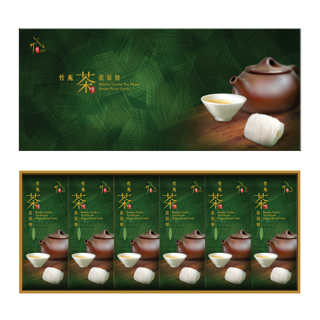 Bamboo Garden Icy-Crispy Dragon Beard Candy Gift Box (Jasmine Tea/ 18 pieces)